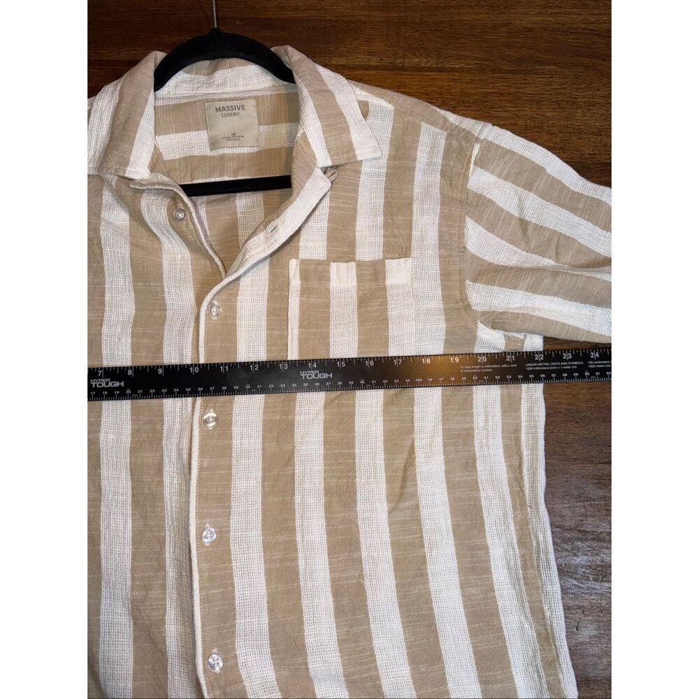 Massive Luxury Boxy Striped  Button-Up Shirt - Picture 5 of 6